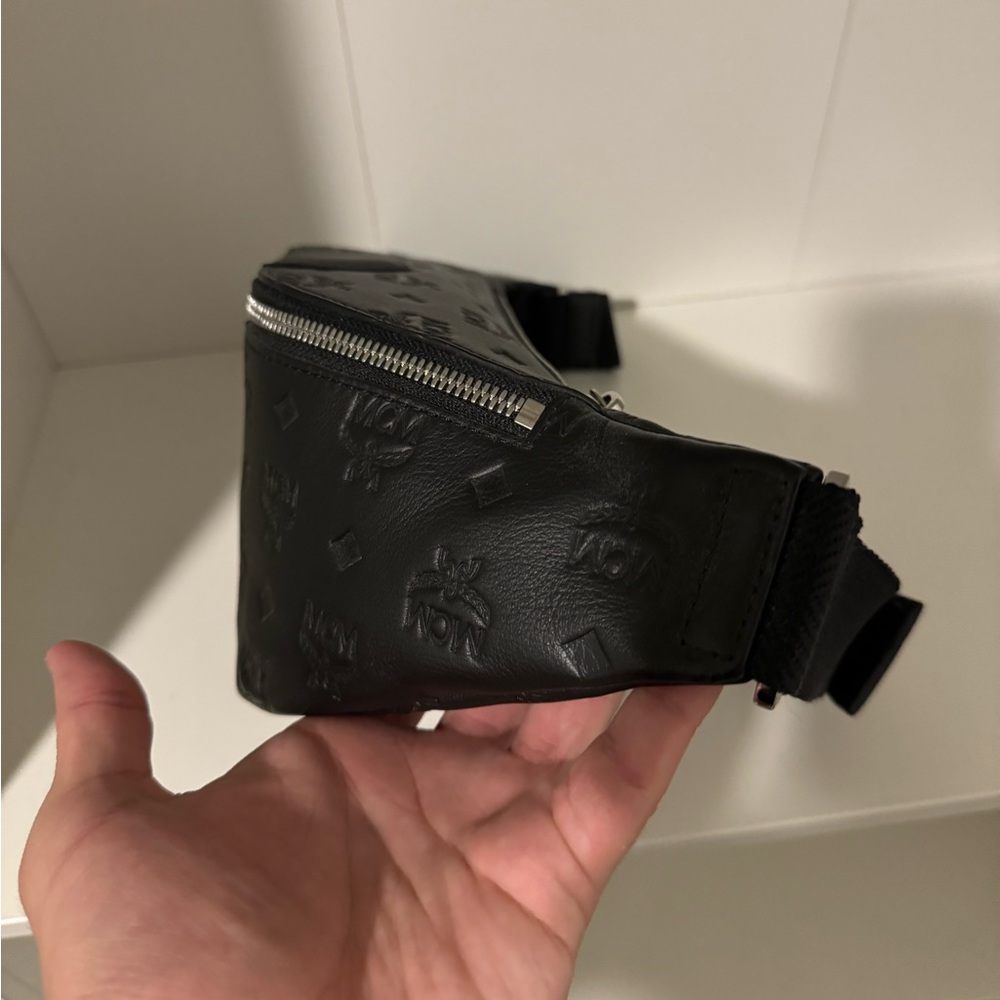 MCM Embossed Leather Belt Bag - Picture 4 of 7